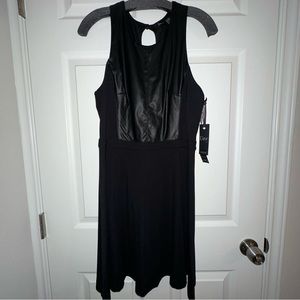 Dex faux leather dress